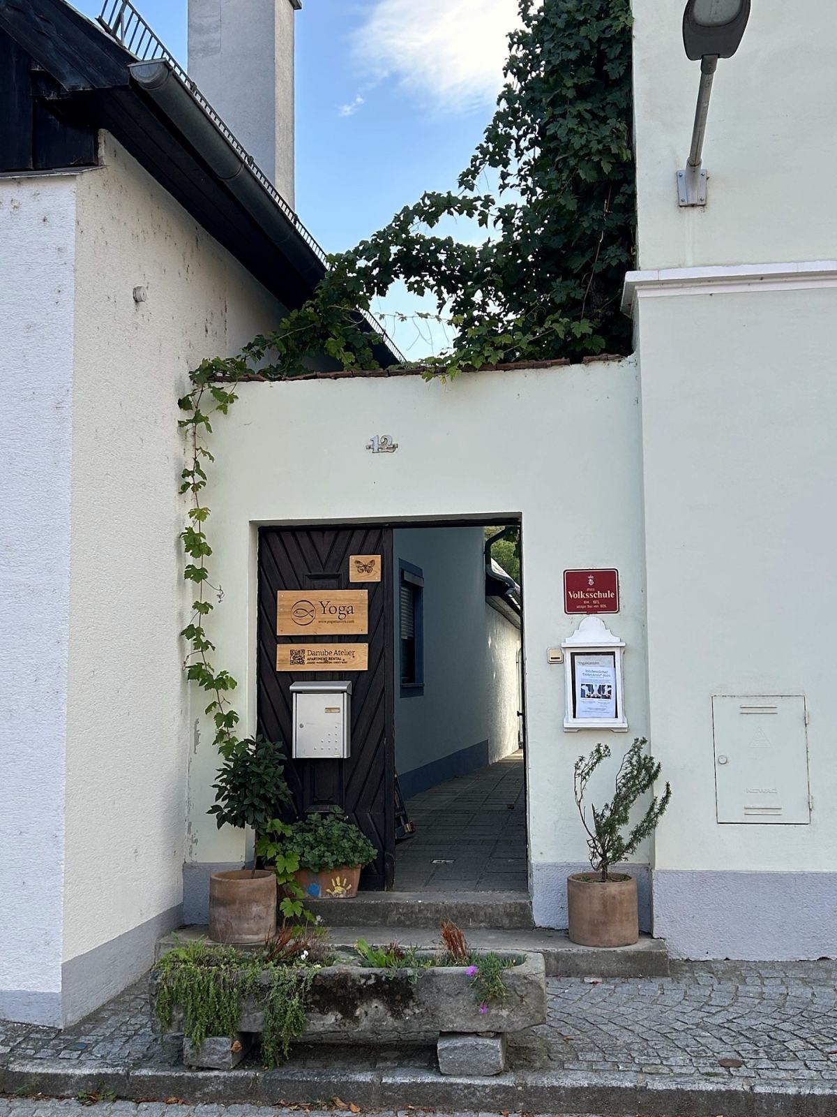 Eingang des Danube Atelier in Rossatz