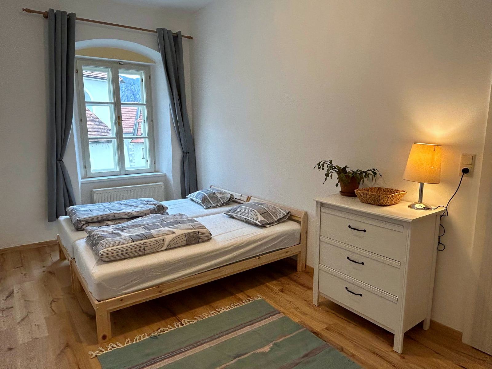 Schlafzimmer der Suite